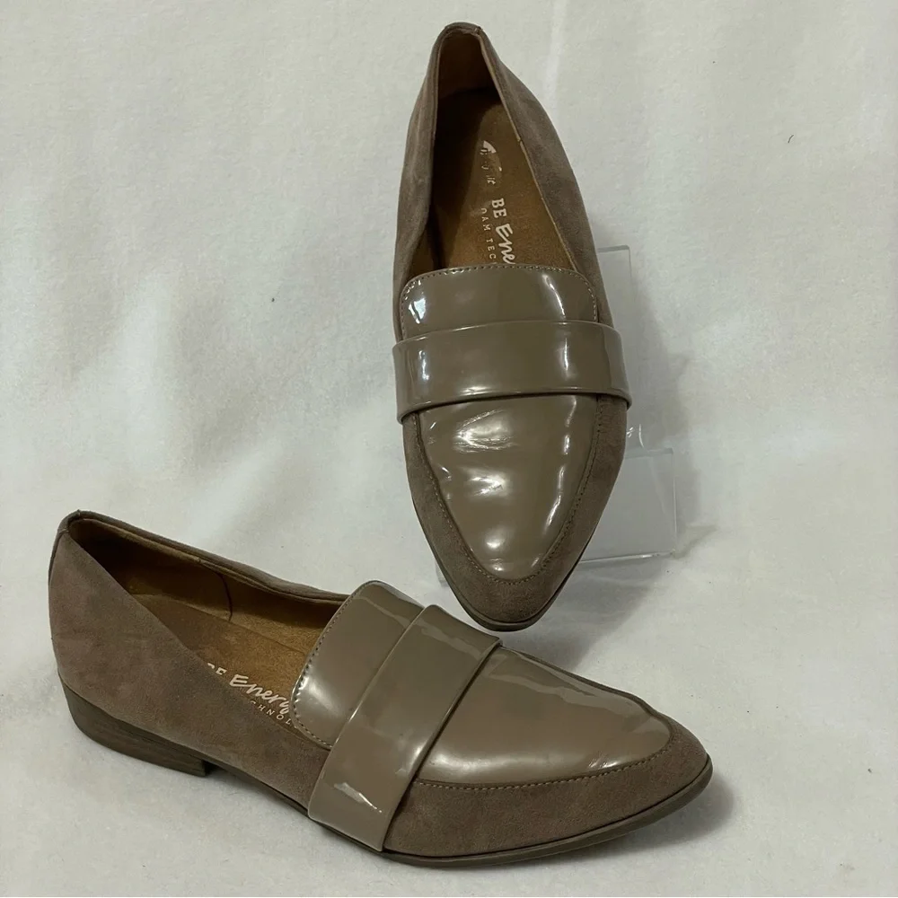 Dr. Scholl's Pointed Toe‎ Flats Loafer Cushioned Comfort Slip On Taupe Size 7M